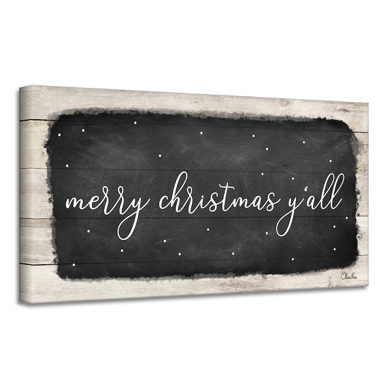 Ready2HangArt 'Merry Christmas Y'all' Holiday Canvas Wall Art by Olivia Rose