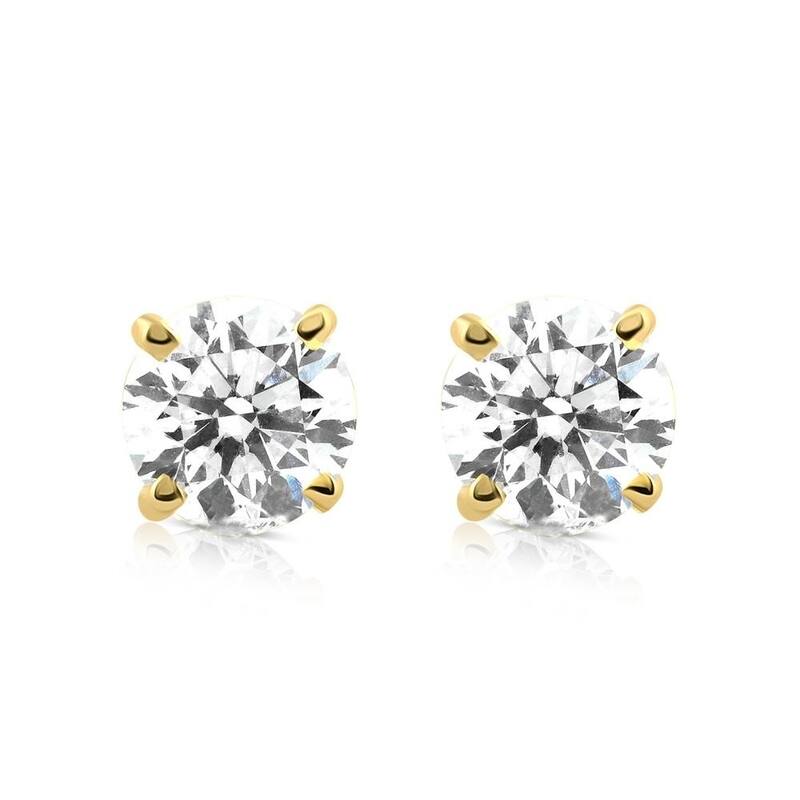 1/5ct Diamond Studs Yellow Gold