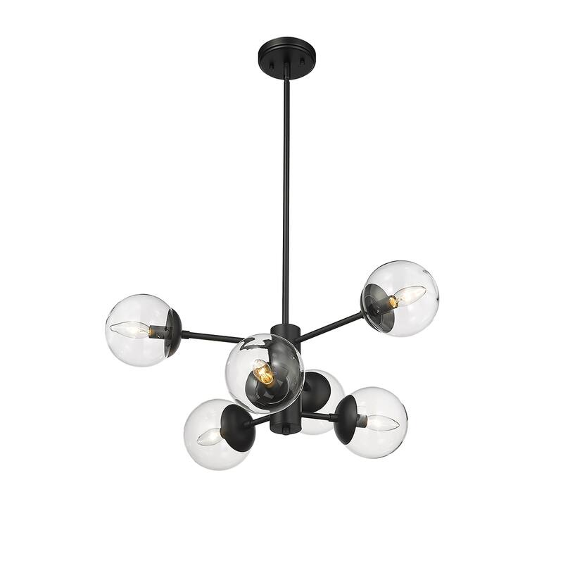 Millennium Lighting Avell 6 Light Chandelier in Modern Gold