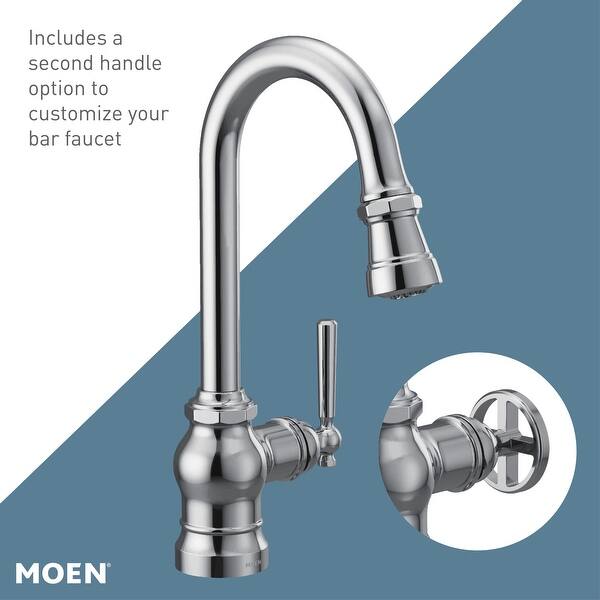 Shop Moen S52003 Paterson 1 5 Gpm Single Hole Pull Down Bar Faucet