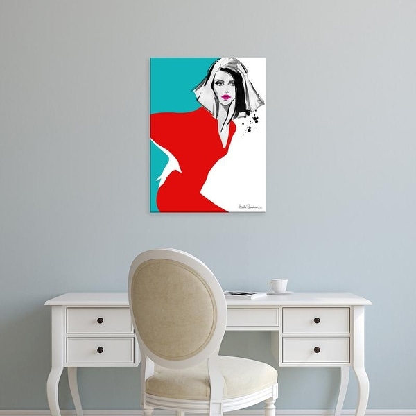 Easy Art Prints Aasha Ramdeen's 'Red Dress' Premium Canvas Art