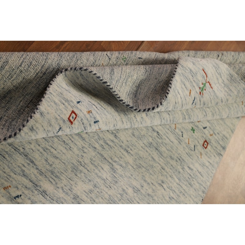 Gabbeh Oriental Area Rug Handmade Tribal Modern Wool Carpet - 4'0" x 5'10"