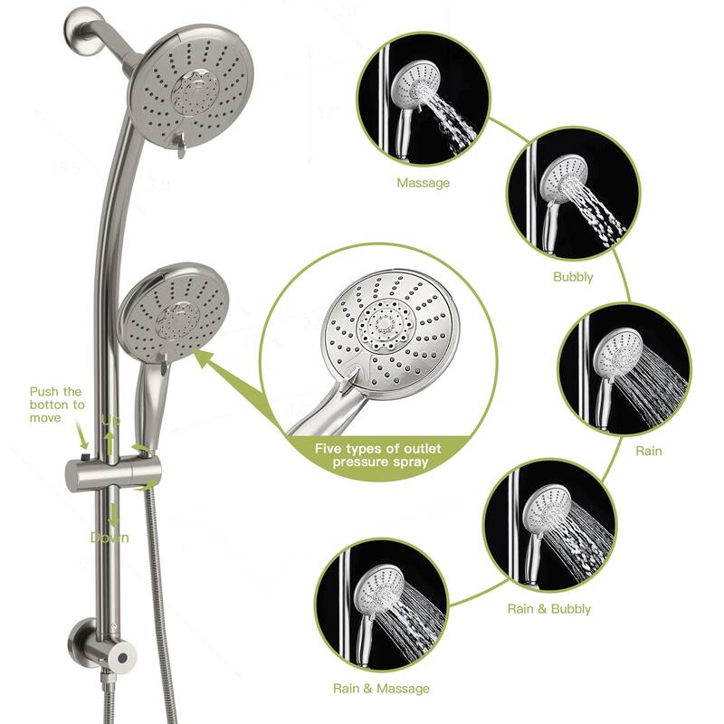 Multi Function Dual Shower Head
