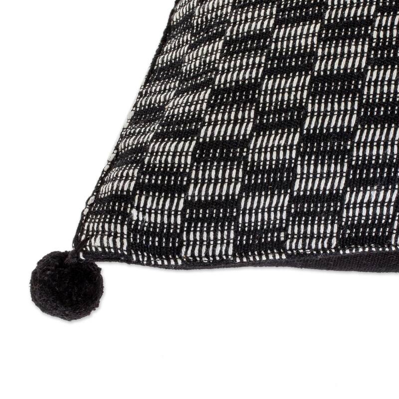 Novica Handmade Mesmerized Cotton Cushion Cover