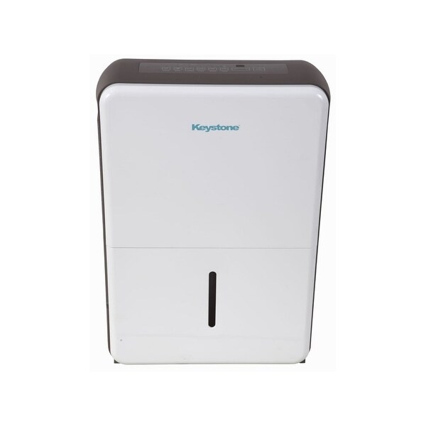 Keystone KSTAD707A 15" Wide 70 Pint Freestanding Dehumidifier with Dual Speeds - White