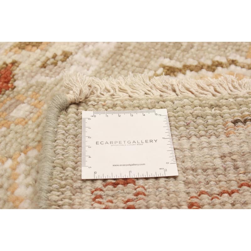 ECARPETGALLERY Hand-knotted Jules Serapi Khaki Wool Rug - 5'11 x 9'0
