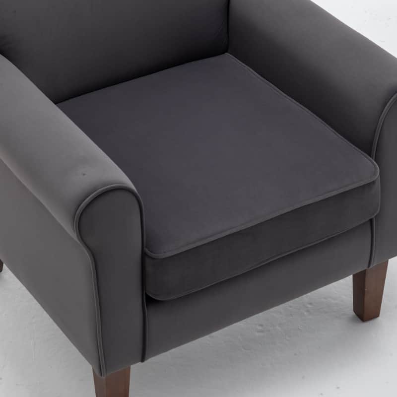 Traditional Rolled Arm Living Room Armchair