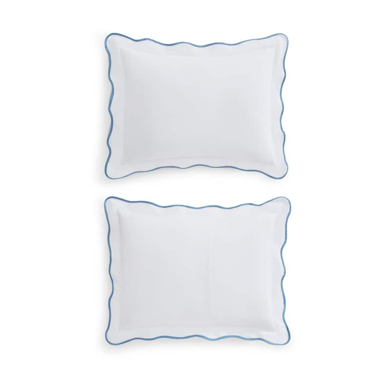 Martha Stewart Simple Scallop Cotton Comforter Set