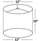 preview thumbnail 4 of 17, Classic Drum Linen Lamp Shade, 8" to 16" Bottom Size