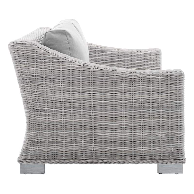 Conway Sunbrella® Outdoor Patio Wicker Rattan 4-Piece Furniture Set