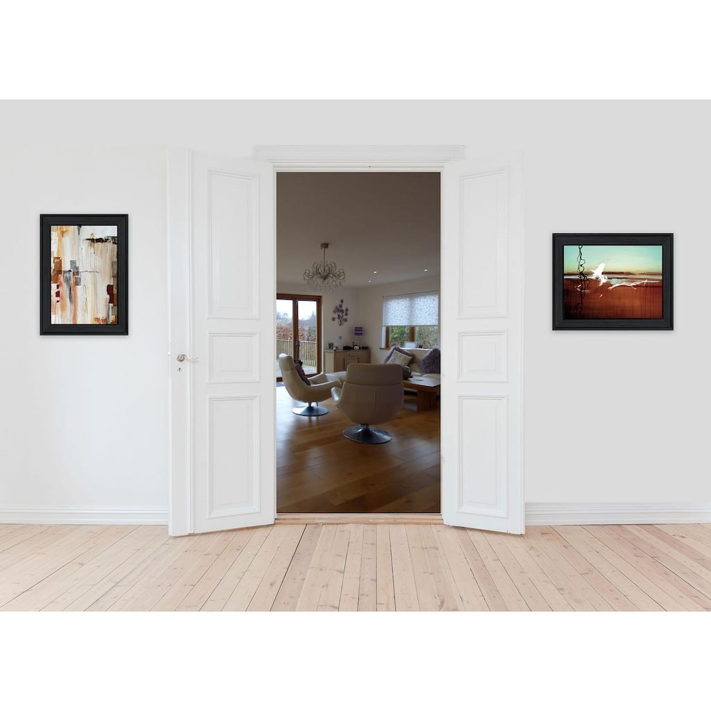 TrendyDecor4U Contemporary "Abstract Flight" 2-Piece Vignette by Cloverfield & Co