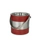 preview thumbnail 14 of 16, Leather Modern Wine Holder - 8 x 7 x 12 Red