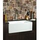preview thumbnail 1 of 3, Fine Fixtures Fireclay Apron 32.5-inch White Double Kitchen Sink