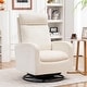 preview thumbnail 2 of 84, HOMYKA Swivel Glider Rocker Accent Chair for Nursery with Side Pocket