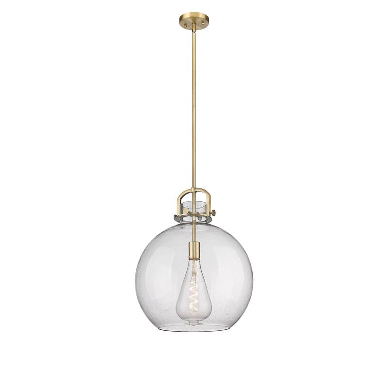 Innovations Lighting Newton Sphere - 1 Light 16" Stem Hung Pendant