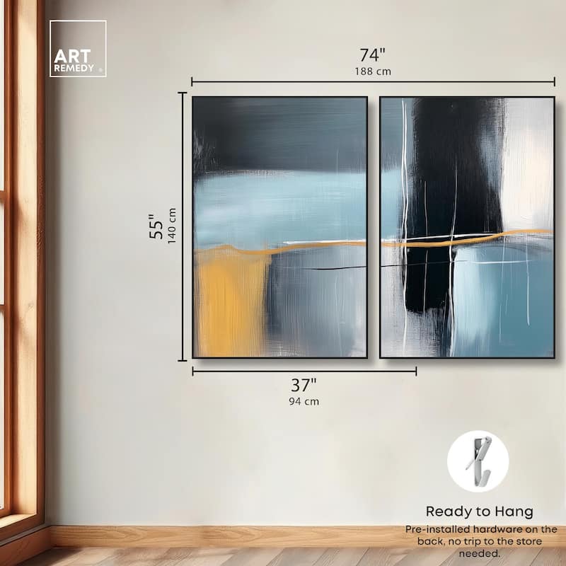 Still Cadence Canvas Set of 2 by Art Remedy