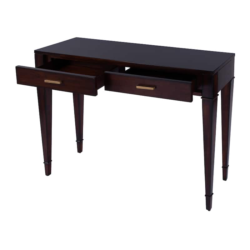 Kai 2 Drawer 46" Burl Wood Console Table