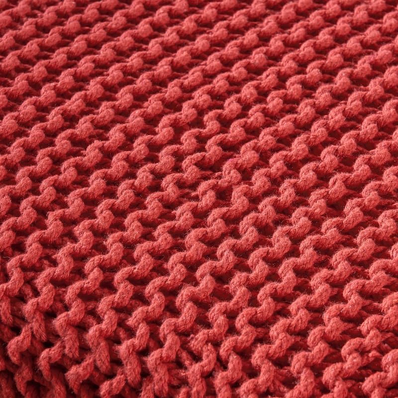 Tessie Knitted Foot Stool by Christopher Knight Home