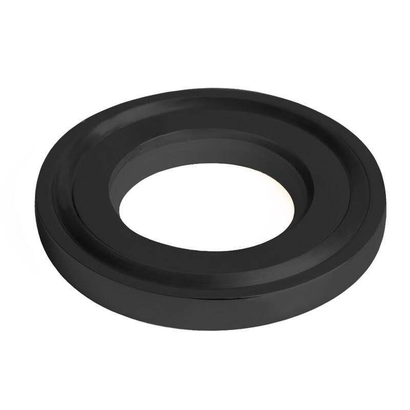 Novatto GF-001MB-S-PUD FALLS Single Lever Waterfall Vessel Faucet Drain Set, Black/ Smoke Glass