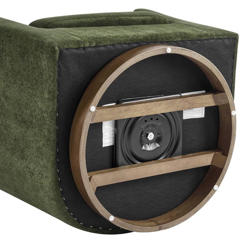 Christopher Knight Home - Halo Modern Swivel Upholstered Barrel Chair with Wooden Base