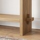 preview thumbnail 23 of 33, Nathan James Virgo Farmhouse 2-Tier Console Table in Wire-Brushed Wood Finish