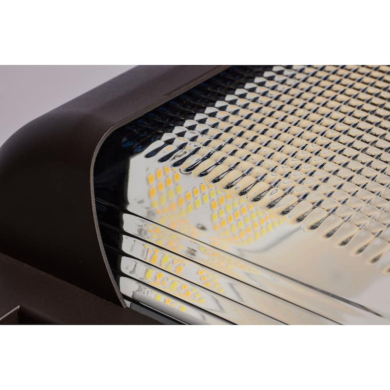 LED Low Profile Wall Pack Wattage 30/45/60W and CCT 3K/4K/5K Selectable Photocell - Bronze