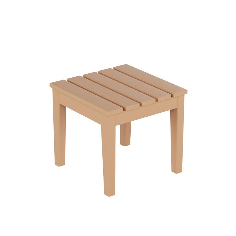 Shoreside Modern 12-Piece Folding Adirondack Chair With Ottoman And Side Table