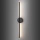 preview thumbnail 75 of 119, 1-Light Black/ Gold/ Nickel Modern Long Linear Strip Wall Sconce Dimmable LED Bathroom Vanity Light