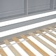 preview thumbnail 9 of 16, Twin over Twin House Loft Bed with Guardrails,Roof,Shelves and Ladder for home