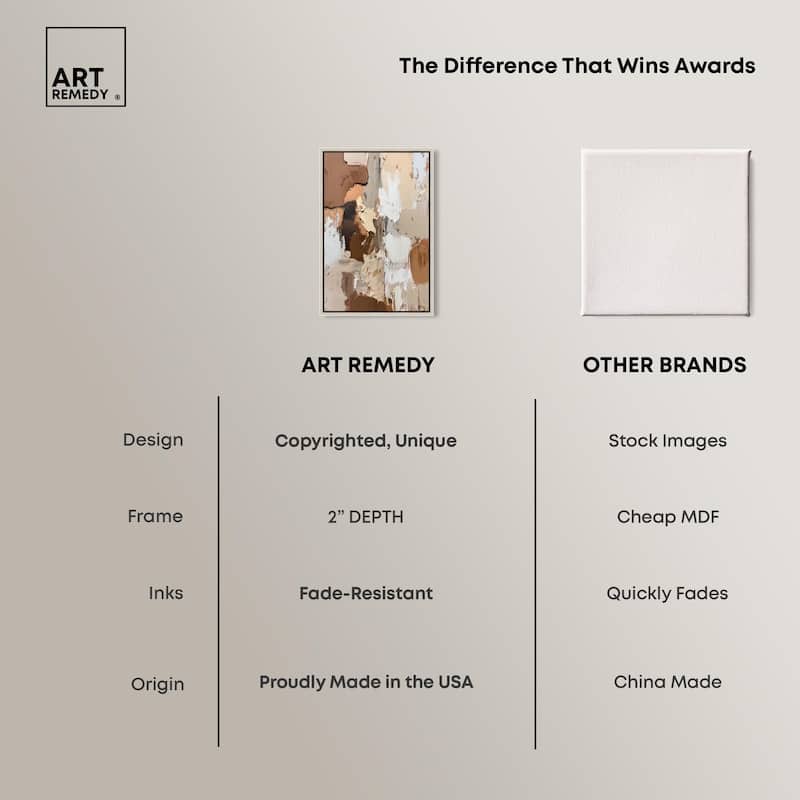 Beige Variations Canvas by Art Remedy