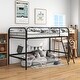 preview thumbnail 3 of 4, Metal Twin Size High Loft Bed