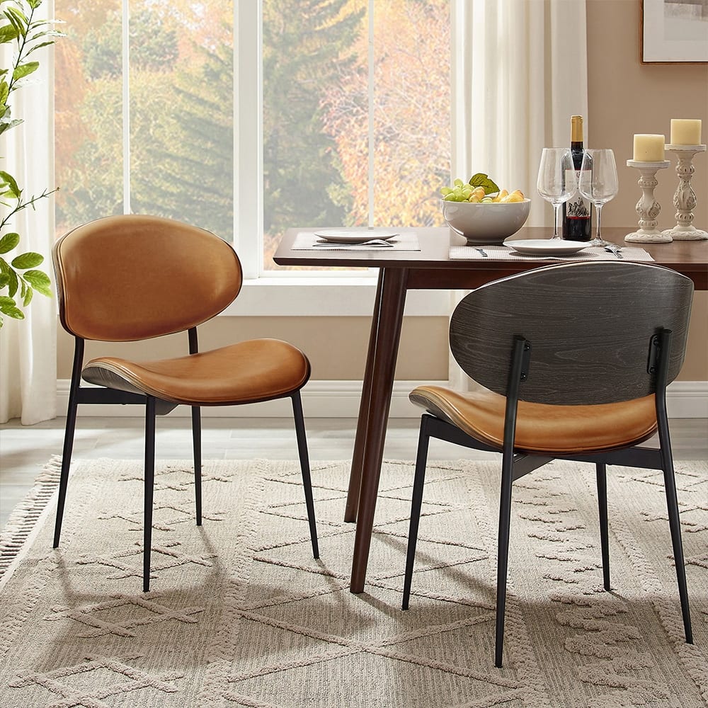 Art Leon Mid-century Modern Dining Chairs (Set of 2)