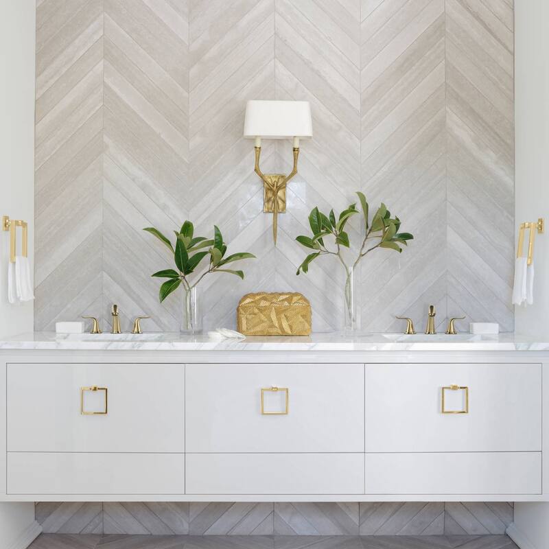 WOWOW Elegant Dual-Handle Bathroom Sink Faucet