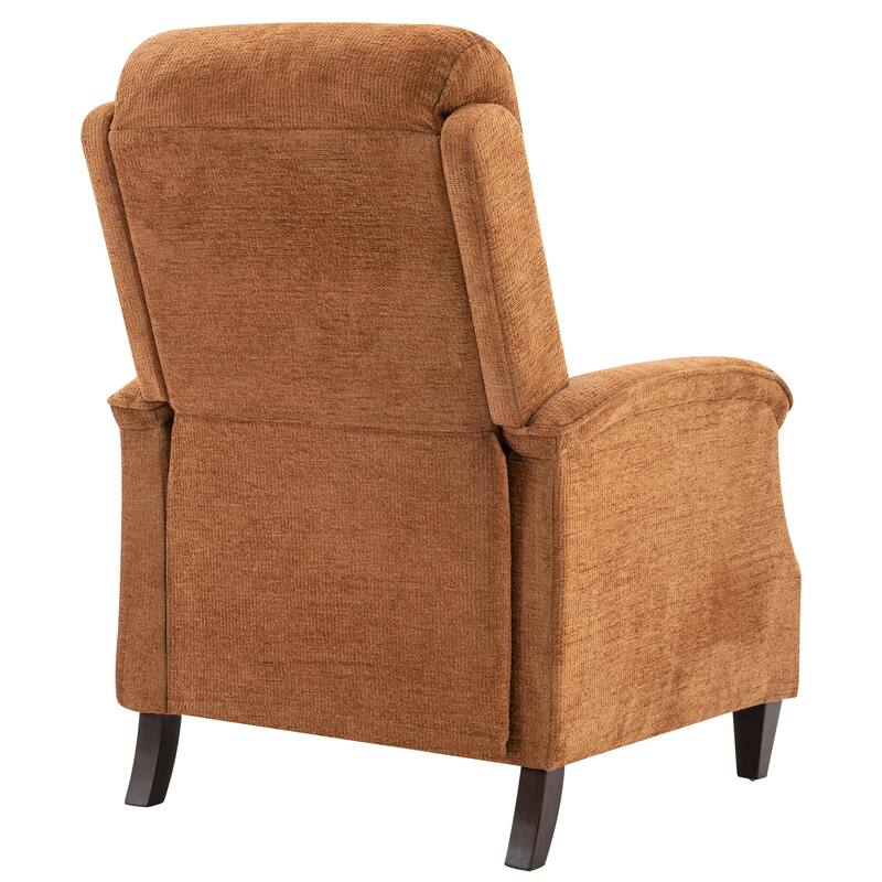 Push-Back Upholstered Recliner with Thickened Seat Cushion Backrest