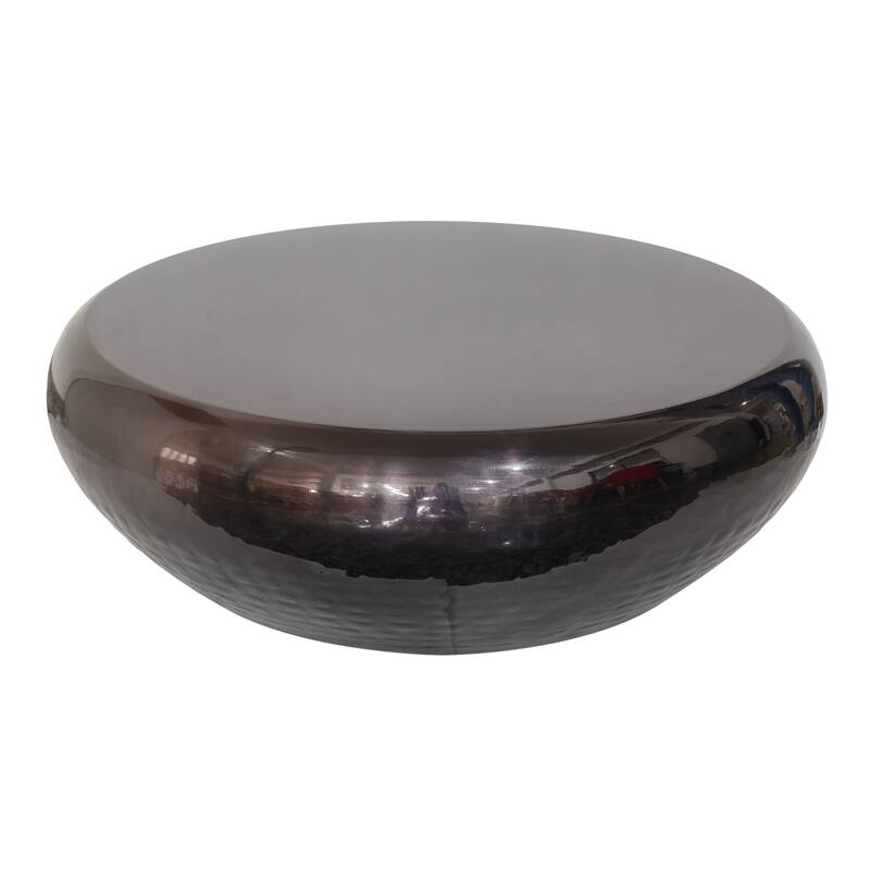 Pasargad Home Helios Drum Shape Coffee Table - W39" x D34.5" x H14.5"