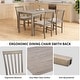 preview thumbnail 5 of 12, Compact 5 Piece Dining Set for Small Spaces(42" Table and Upholstered Chairs)