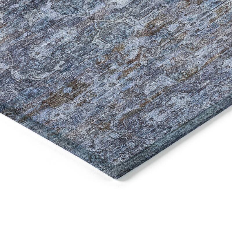 Machine Washable Indoor/ Outdoor Traditional Harmony Chantille Rug