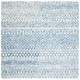 preview thumbnail 44 of 47, SAFAVIEH Handmade Micro-Loop Ljubica Wool Rug 5' x 5' Square - Blue/Ivory