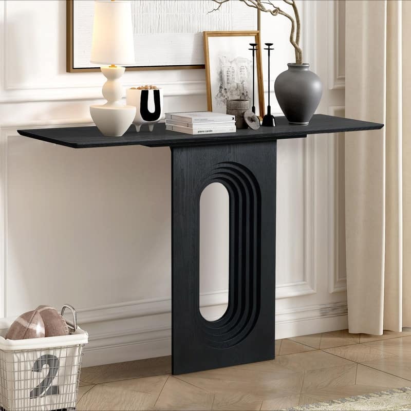 Modern 47" Narrow Console Table for Living Room Entryway Use