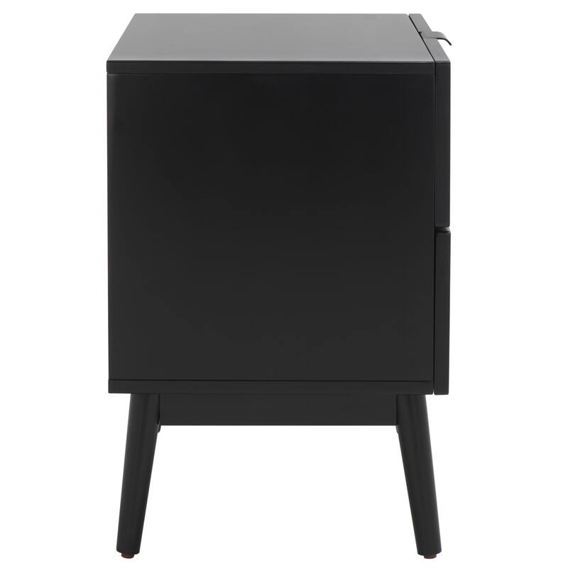 SAFAVIEH Heidbra 2-Drawer Rattan Nightstand