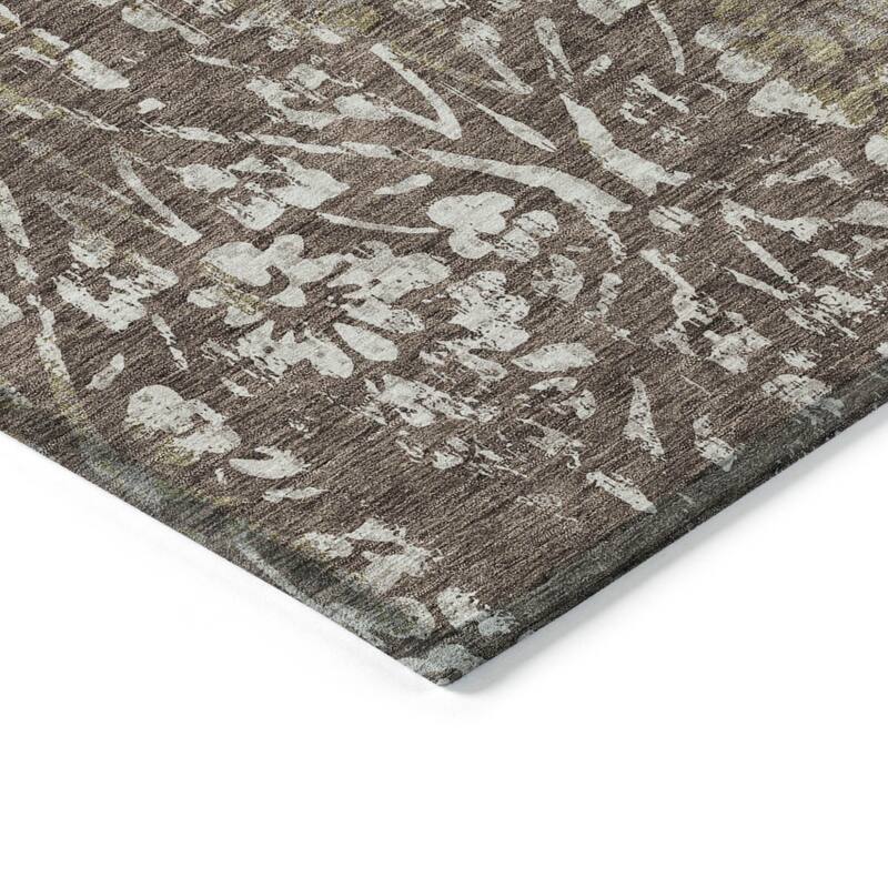 HomeRoots Floral Transitional Rectangle Outdoor Rug