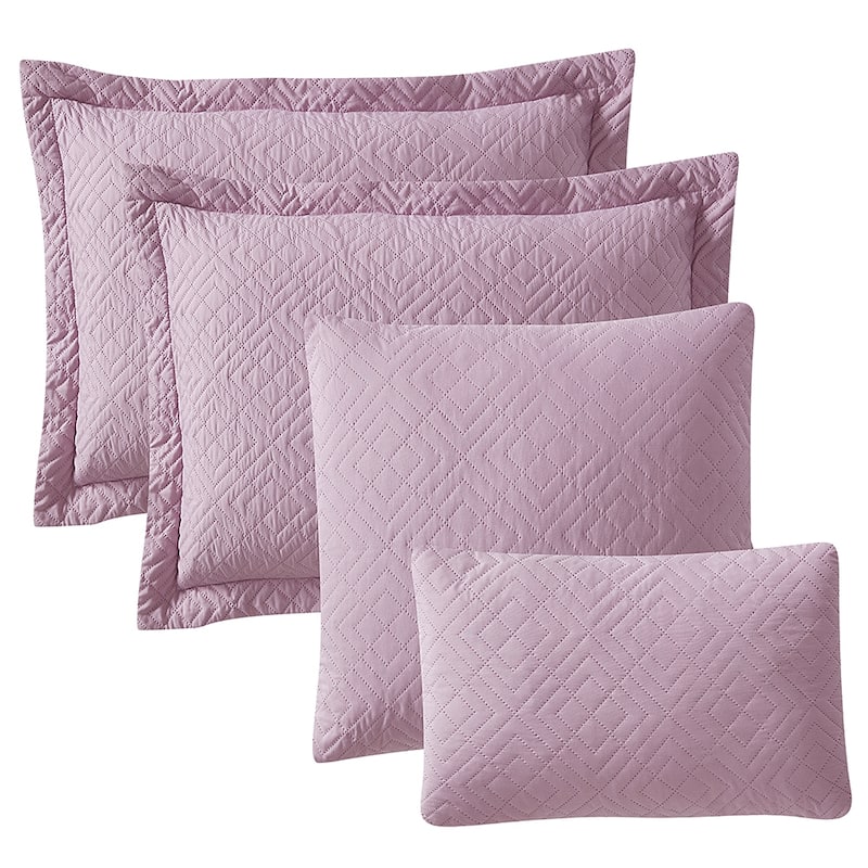Clara Clark Bedspread Quilt Set - Embossed Pinsonic Lightweight Coverlet Set