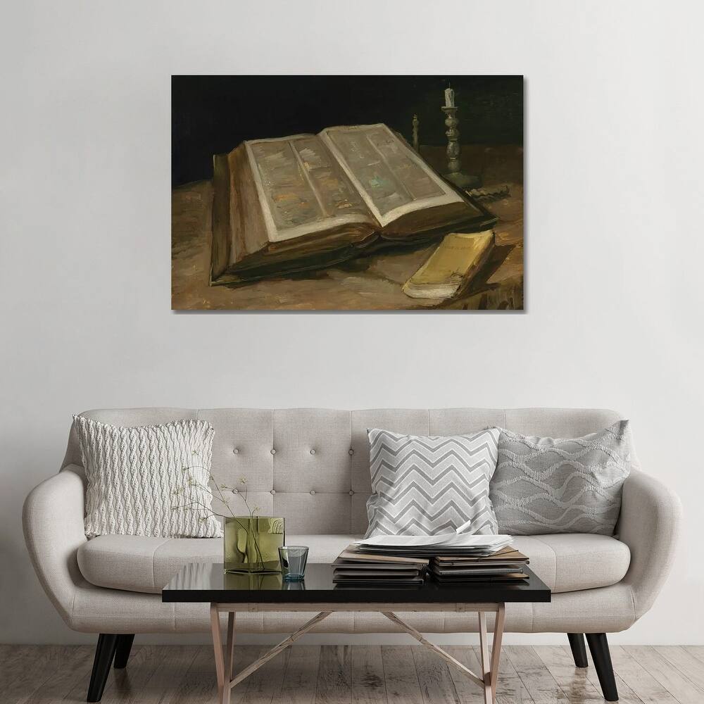 iCanvas "Still Life with Bible, 1885" by Vincent van Gogh Canvas Print