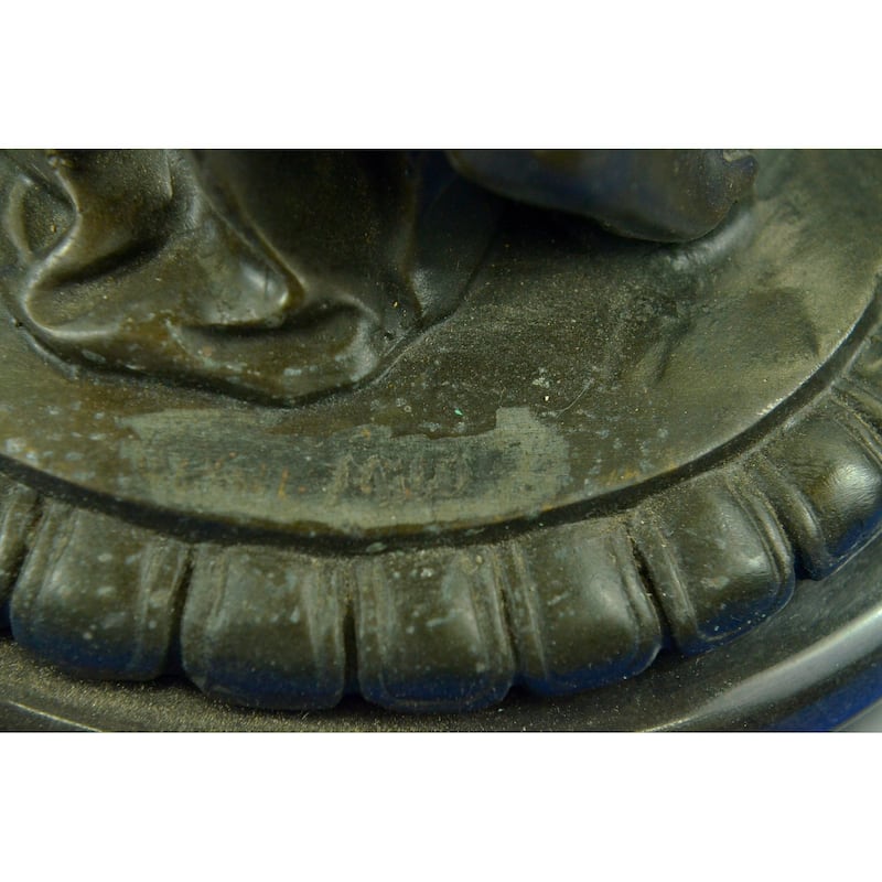 Signed Original Milo Maiden Gets In Touch With Nature Bird Bronze Sculpture Deco