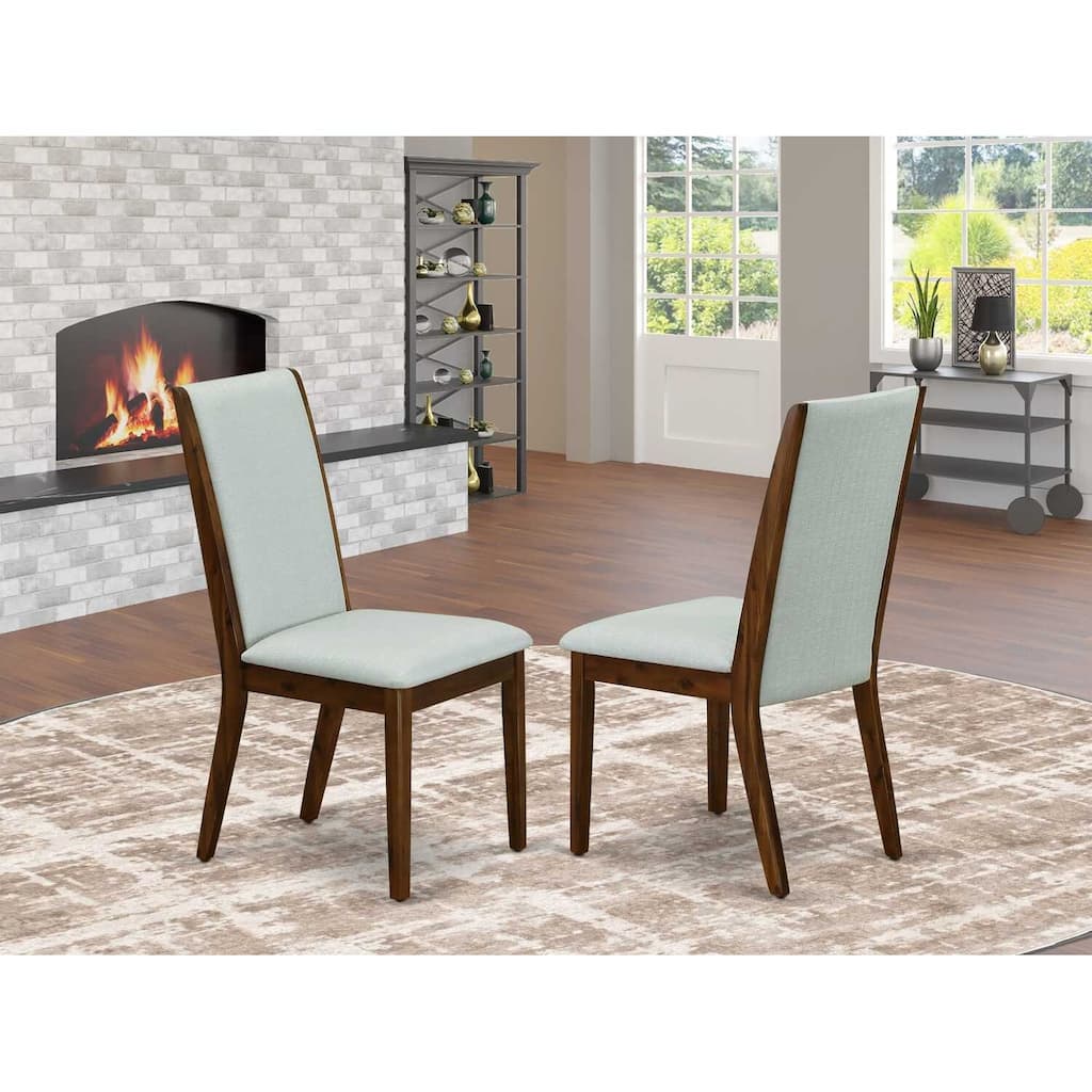 Parsons Dining Chair with Upholstered Seat and Walnut Legs, Comfortable Stylish Seating - 20