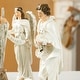 preview thumbnail 33 of 77, Glitzhome 12pcs Resin Christmas Multi/ Blue/ Ivory Nativity Figurines Set
