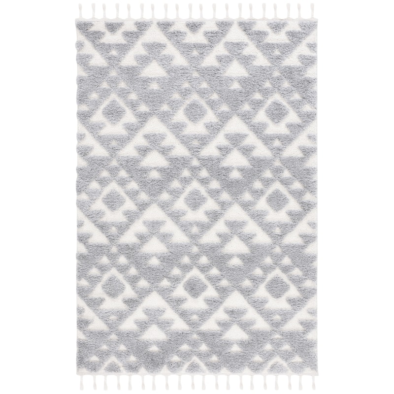 SAFAVIEH Moroccan Tassel Shag Kobi 2-inch Thick Rug