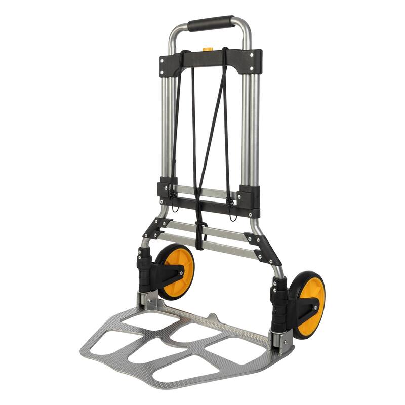 Dolly Cart with Collapsible Handle - Folding Hand Truck with 330lb Capacity - Foldable Cart with Wheels by Stalwart