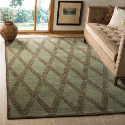SAFAVIEH Couture Hand-knotted Burcak Wool/ Silk Rug