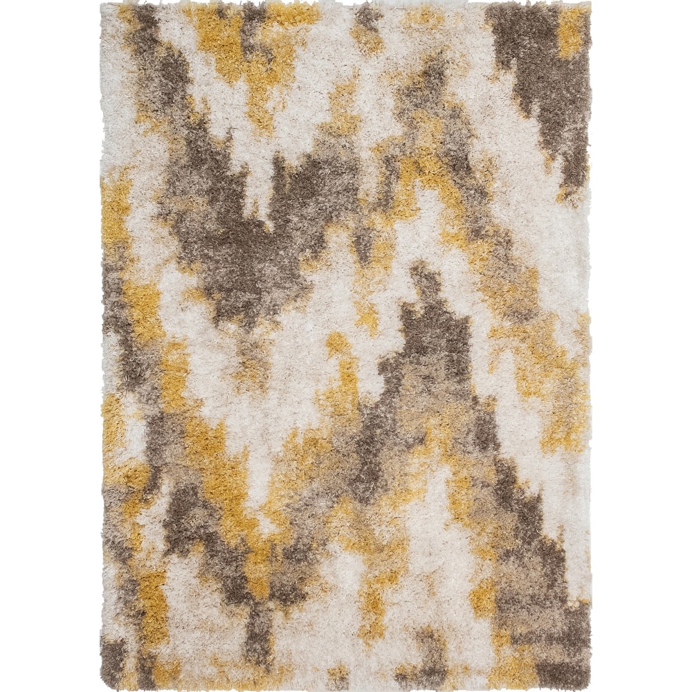 Noori Rug Lux Emma Casual Ikat Pattern 2-inch Thick Shag Rug
